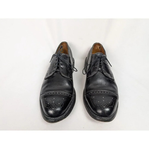 Allen Edmonds LEXINGTON 5101 Black Cap Toe Oxfords Derby Dress Shoes sz. 9 1/2 D main image 11